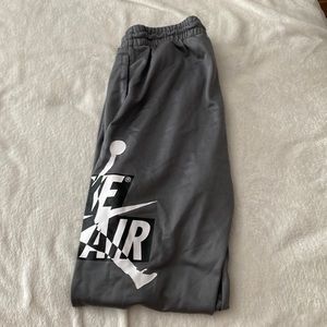 Gry and black jordon air sweats